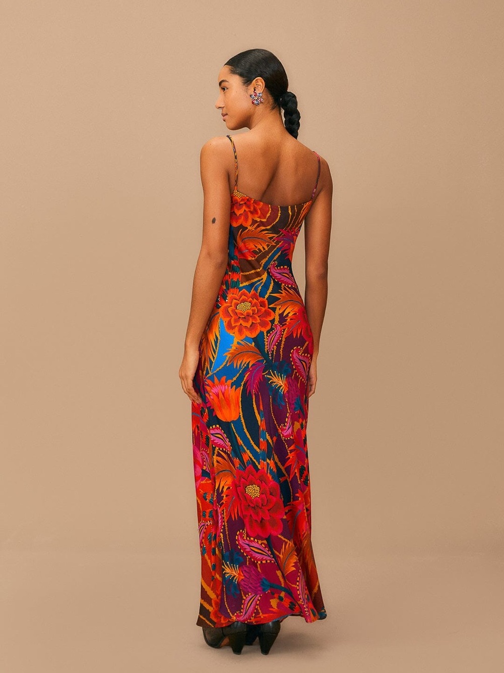 FARM Rio Vintage Wave Multicolor Lenzing™ Ecovero™ Viscose Maxi Dress - Picture 3 of 11